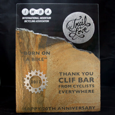 Multi media - stone, glass steel laser etched laser cut and sandblasted