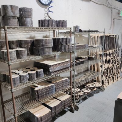 Production wood cutting for stem schools
