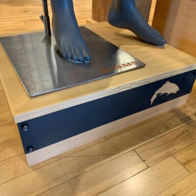 Store fixture in hot rolled steel