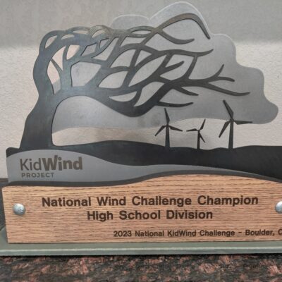 Artistic custom award - Slate, Walnut, patina steel with laser burning and laser ecthing